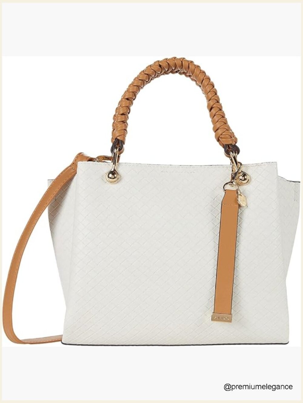 Spacious Tote Bag with Shoulder Strap, Medium Size, Synthetic, Daily Use